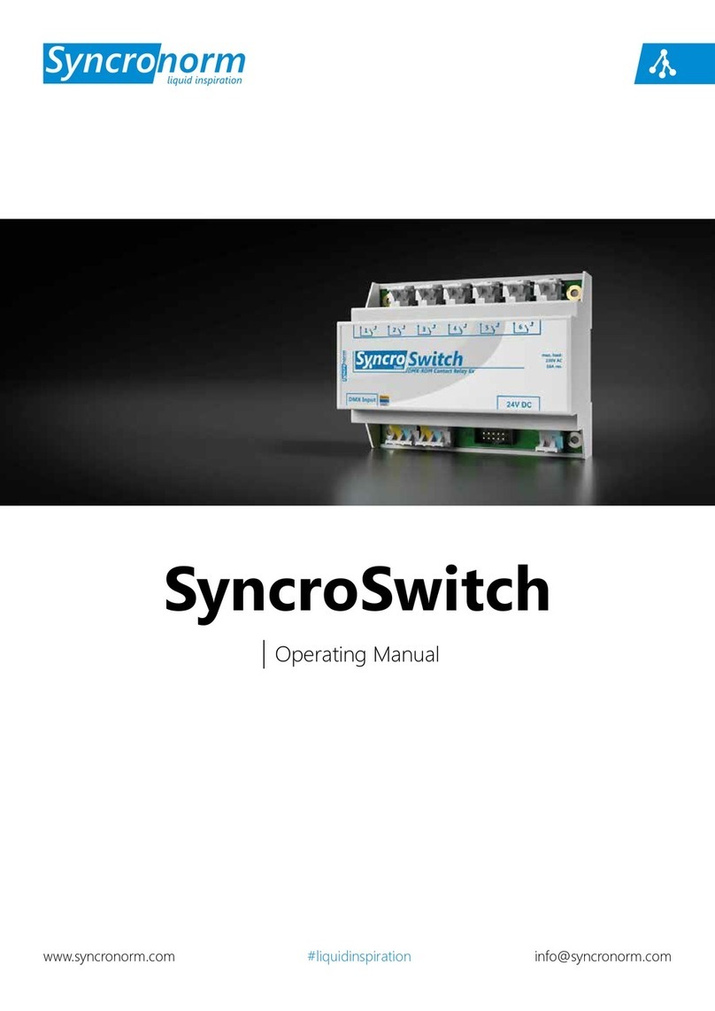 Syncronorm SyncroSwitch operating manual