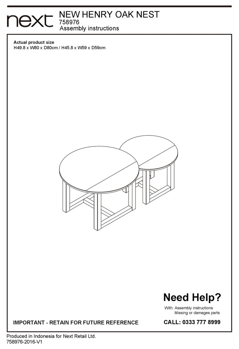 Nex NEW HENRY 758976 Assembly instructions