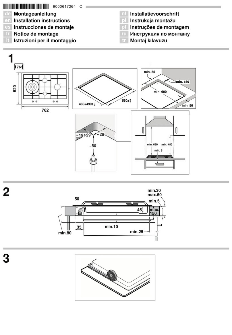 Bosch 3ETG391BP installation instructions