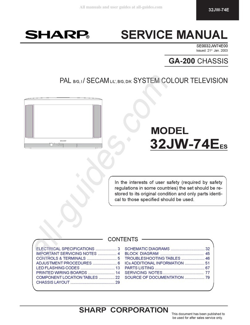 Sharp 32JW-74EES User manual Sharp 32JW-74EES User manual