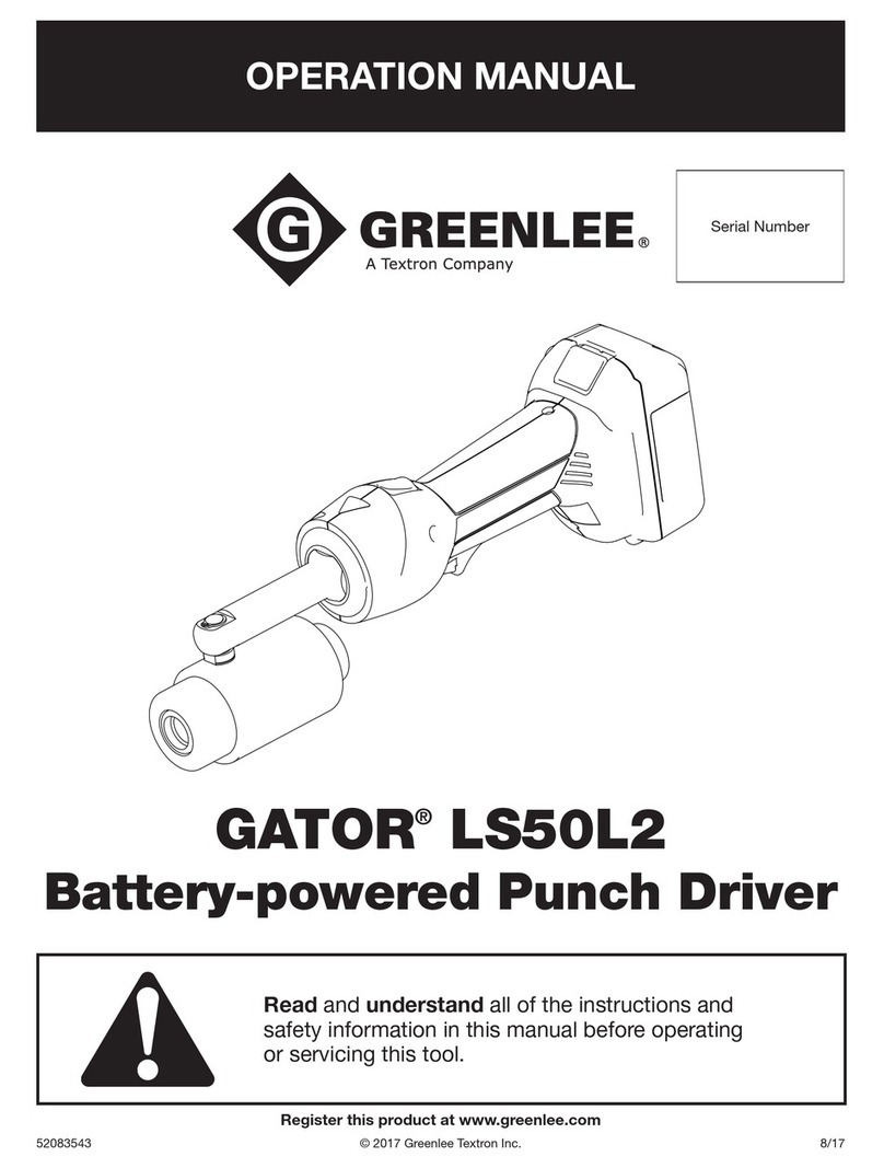 Textron Greenlee GATOR LS50L2 User manual Textron Greenlee GATOR LS50L2 User manual