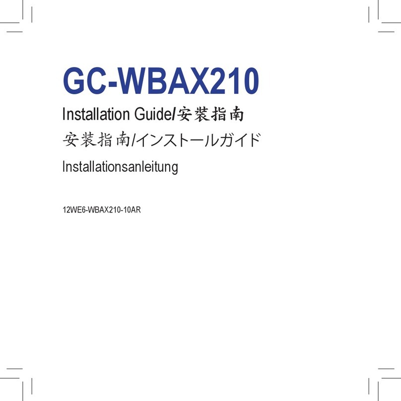 Gigabyte GC-WBAX210 User manual
