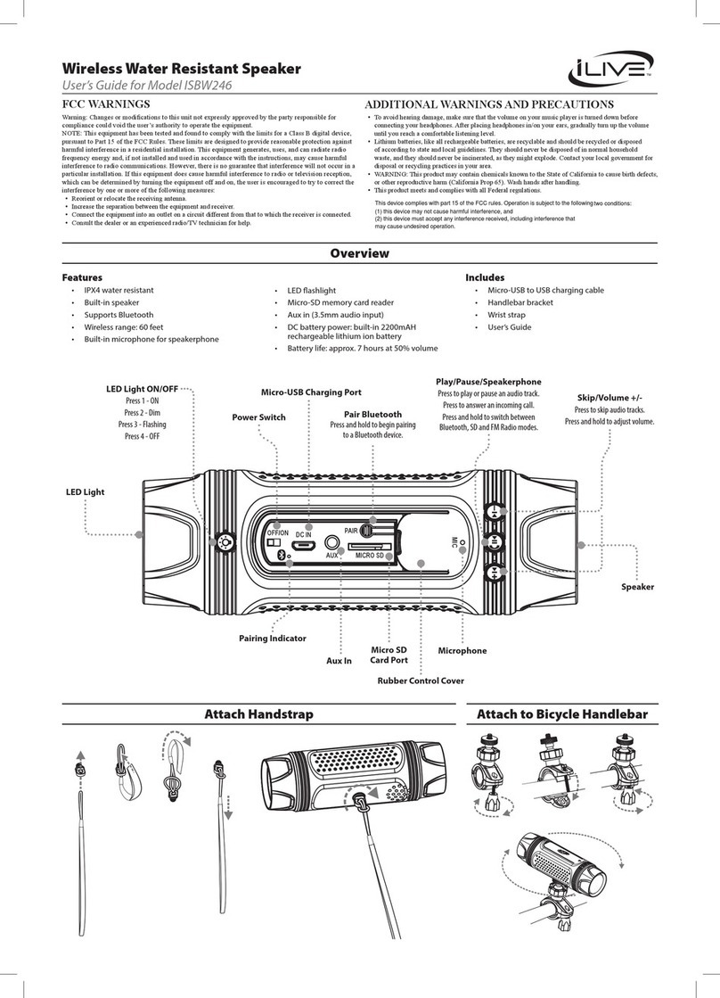 iLive ISBW246 User manual