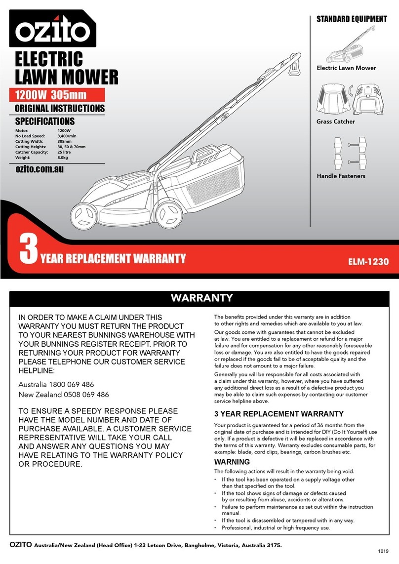 Ozito ELM-1230 Original instructions Ozito ELM-1230 Original instructions