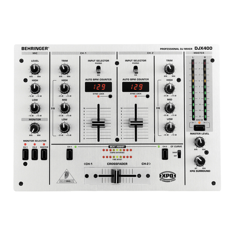 Behringer DJX400 User manual