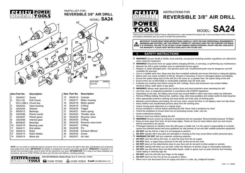 Sealey SA24 instructions