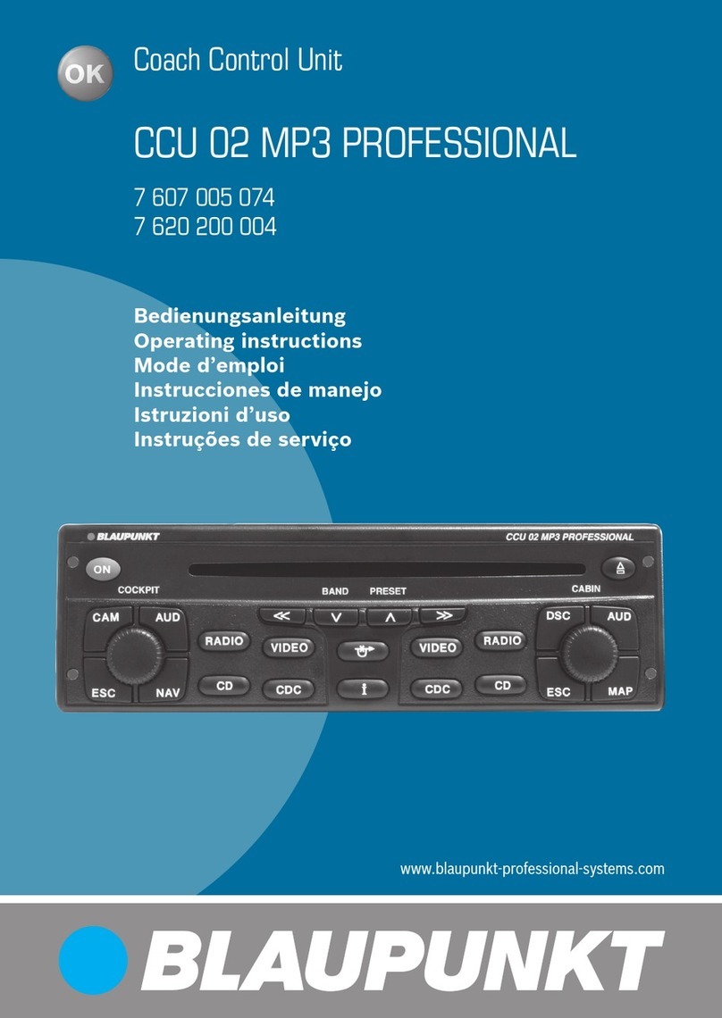 Blaupunkt CCU 02 MP3 PROFESSIONAL operating instructions