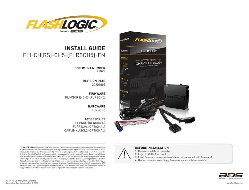 ADS FLASHLOGIC FLI-CHRS-CH5-FLRSCH5 User manual