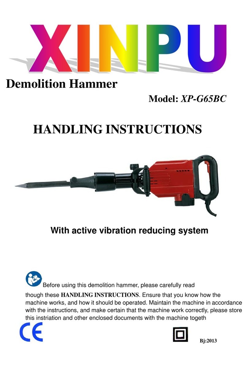 Xinpu XP-G65BC Handling instructions