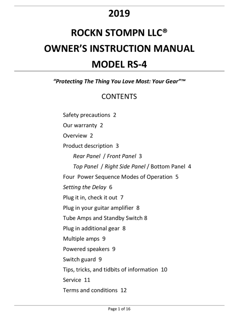 Rockn Stompn RS?4 Owner's instruction manual