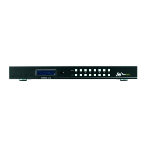 AVPro Edge AC-MX88-UHD User manual