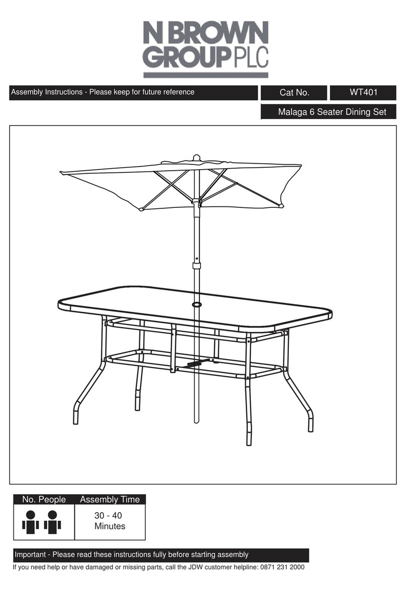 N Brown Group Malaga WT401 Assembly instructions