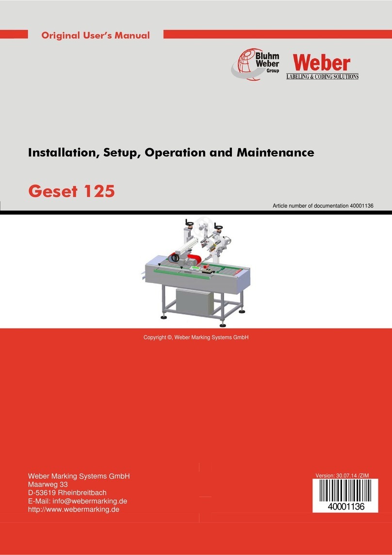 Weber Geset 125 Original user manual