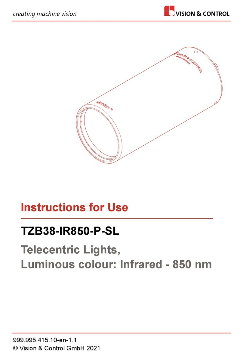 Vision & Control TZB38-IR850-P-SL Instructions for use Vision & Control TZB38-IR850-P-SL Instructions for use