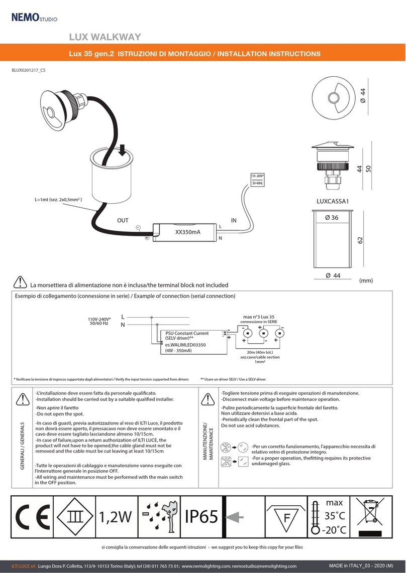 Nemo LUX WALKWAY User manual