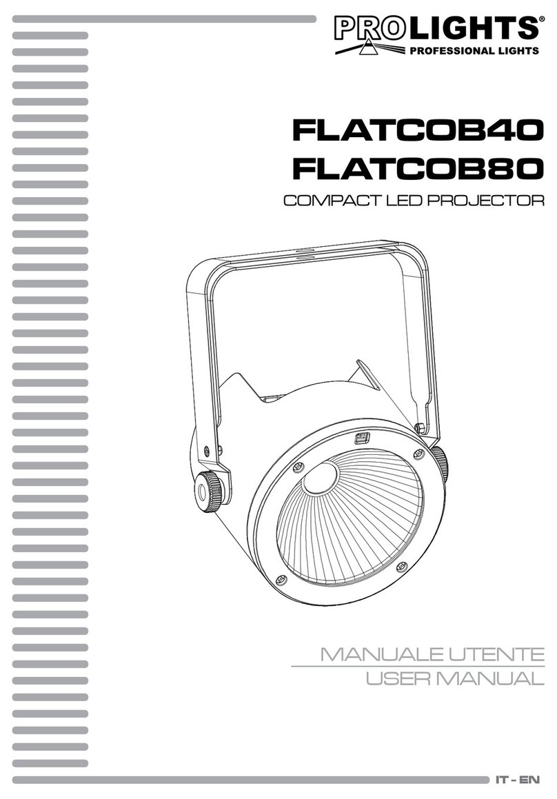 ProLights FLATCOB40 User manual