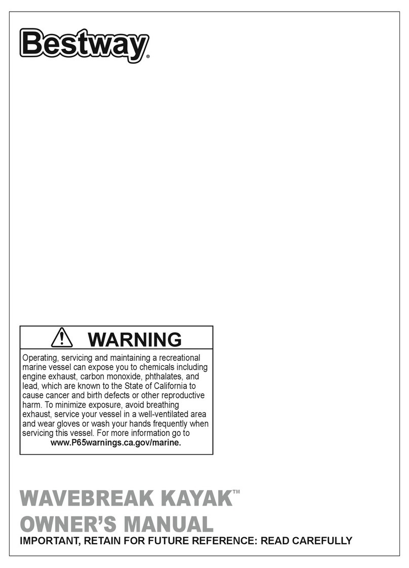 Bestway WAVEBREAK KAYAK 1426289 owner's manual
