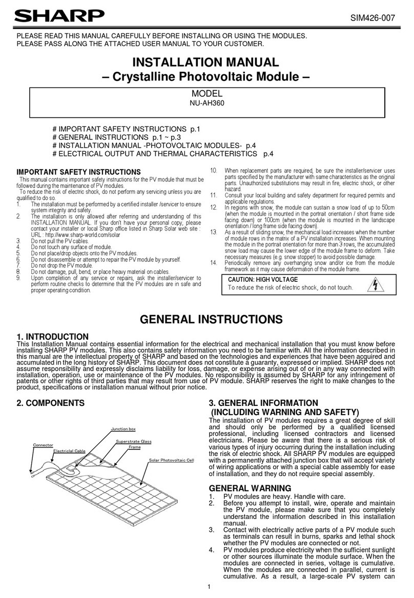 Sharp NU-AH360 User manual