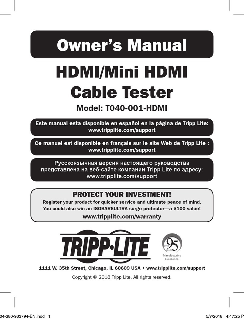 Tripp Lite T040-001-HDMI owner's manual