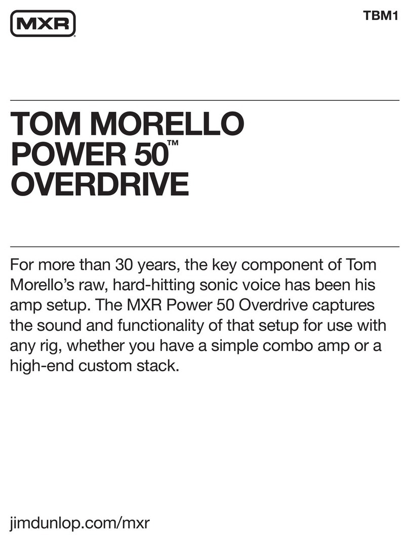 mxr TOM MORELLO POWER 50 User manual