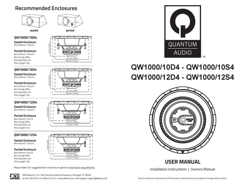 Quantum Audio QW1000/10D4 User manual