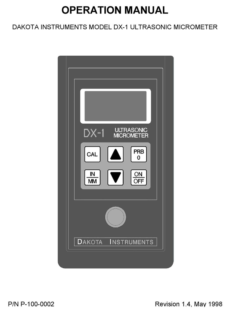 Dakota DX-1 Operation manual