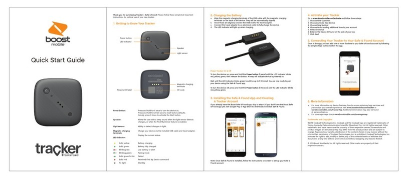 Boost Tracker+Safe & Found quick start guide