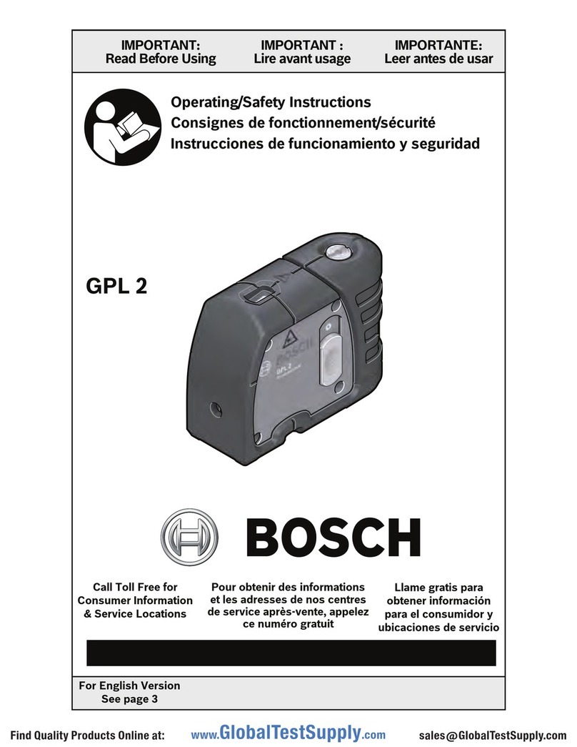 Bosch GPL2 Assembly instructions