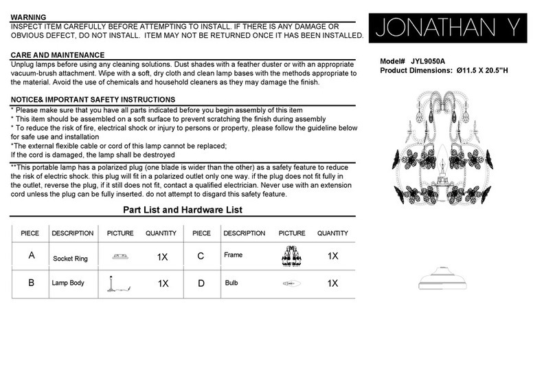 JONATHAN Y JYL9050A User manual JONATHAN Y JYL9050A User manual