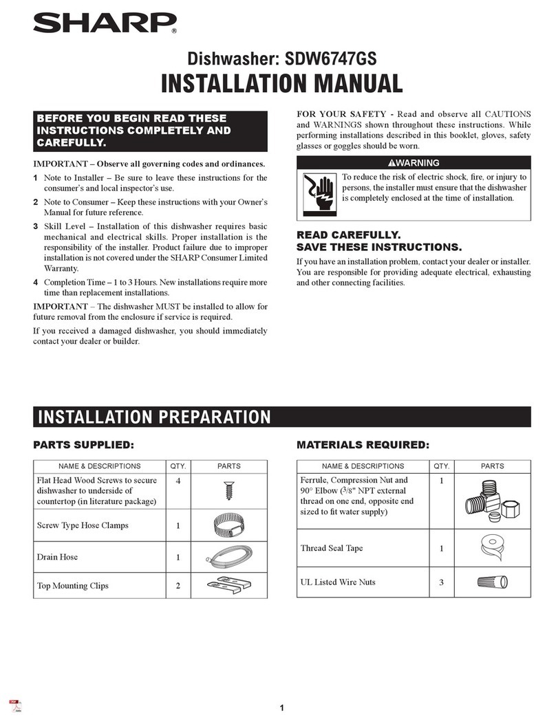 Sharp SDW6747GS User manual