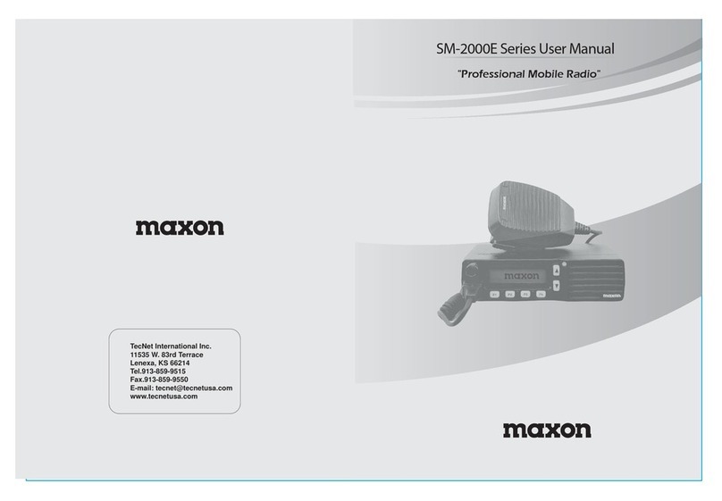 Maxon SM-2000E Series user manual
