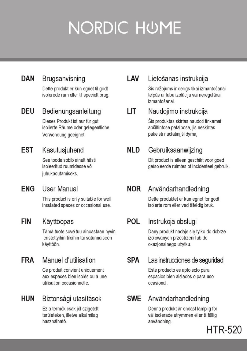 Nordic Home HTR-520 user manual
