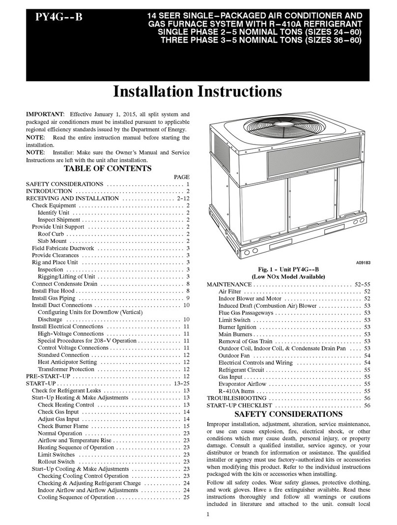 Payne PY4G B Series User manual