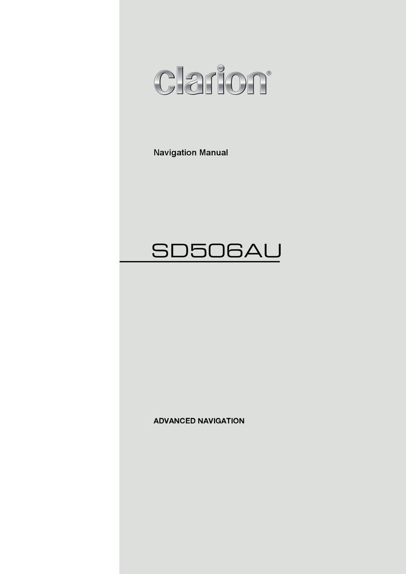 Clarion SD506AU Navigation manual