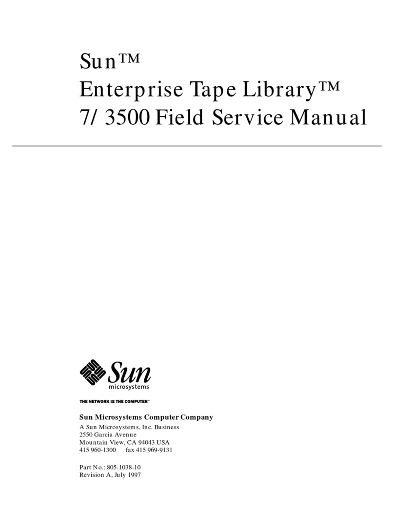 Sun Microsystems Enterprise Tape Library 7/3500 Field service manual