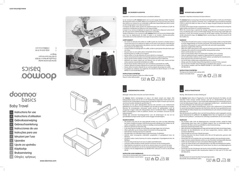 doomoo Baby Travel Instructions for use