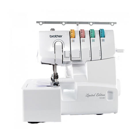 Brother Serger 1034D User manual Brother Serger 1034D User manual