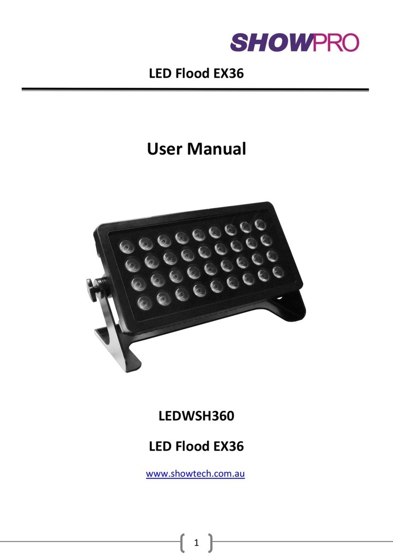 Show Pro Industries LEDWSH360 user manual