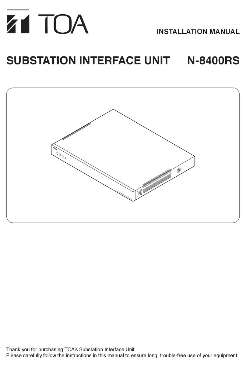 Toa N-8400RS manual