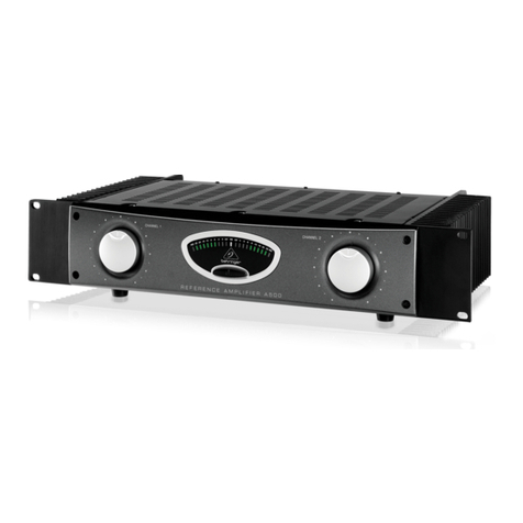 Behringer A500 user manual