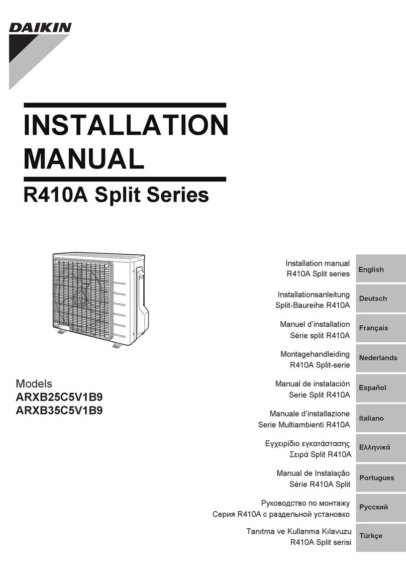 Daikin ARXB25C5V1B9 User manual