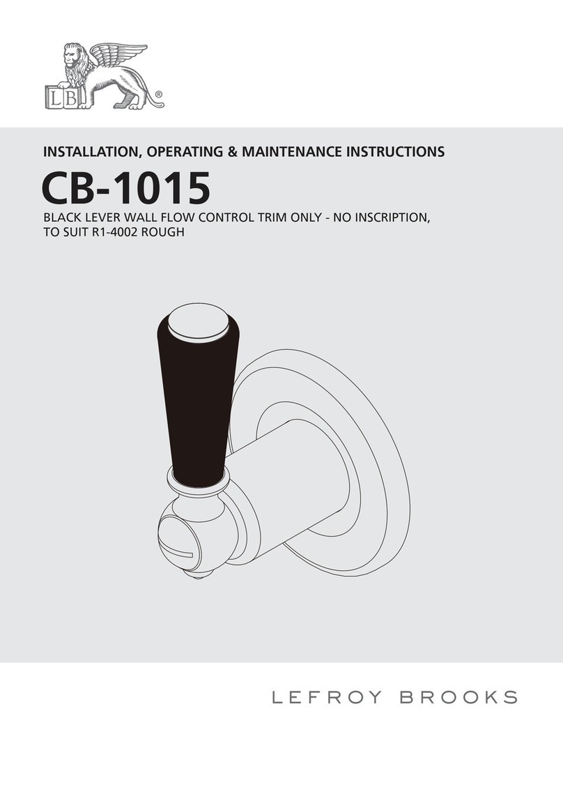 Lefroy Brooks CB-1015 Assembly instructions
