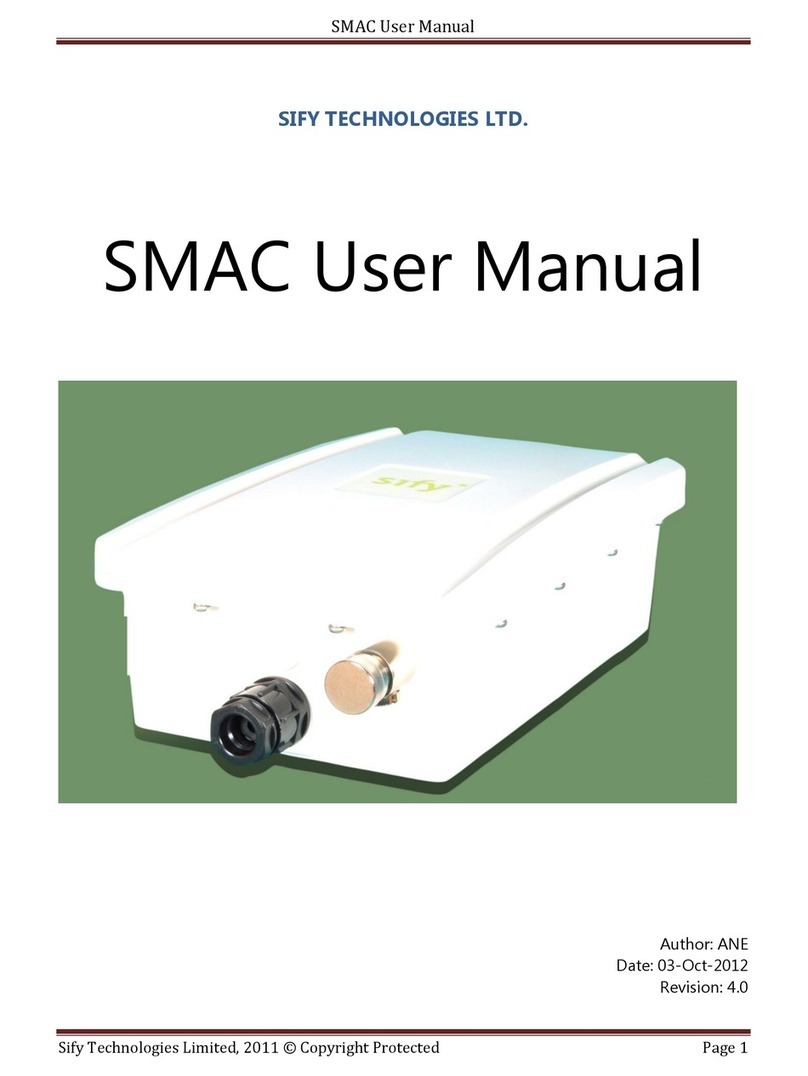 Sify SMAC Series user manual Sify SMAC Series user manual