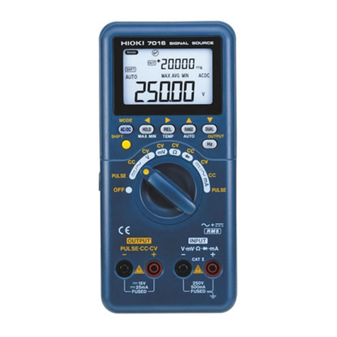 Hioki 7016 User manual