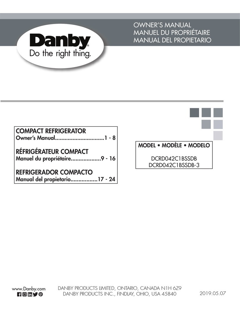 Danby DCRD042C1BSSDB owner's manual