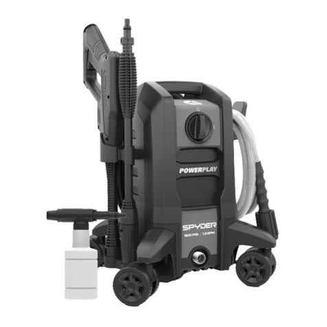 Powerplay SPYDER SPY1500VC Assembly, care and use instructions
