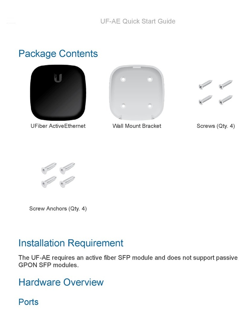 Ubiquiti UFiber ActiveEthernet User manual