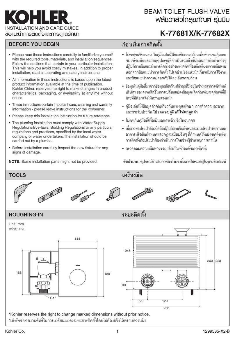 Kohler K-77681 Series User manual
