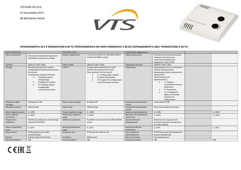 VTS Medical Systems VOLCANO instructions VTS Medical Systems VOLCANO instructions