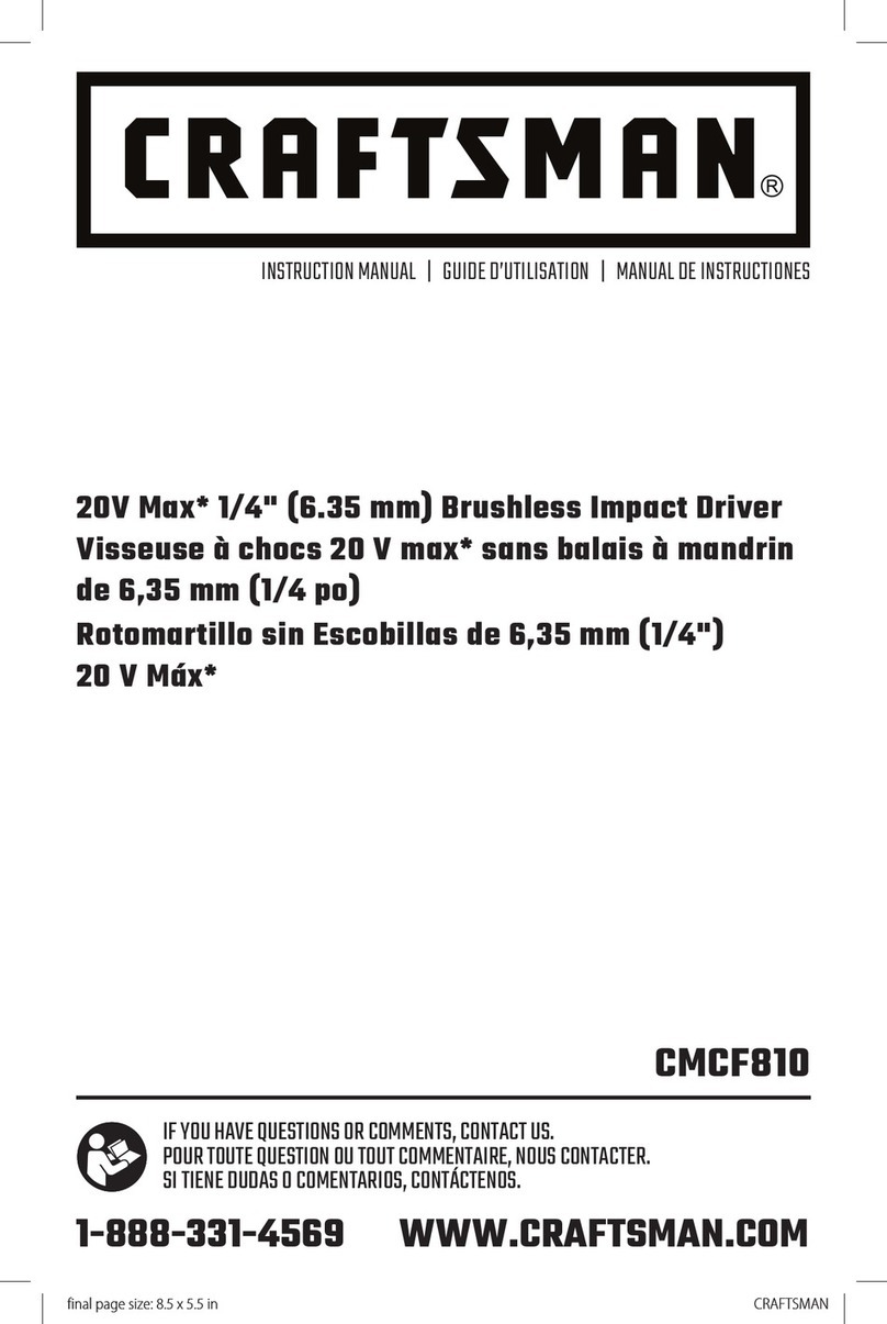 Craftsman CMCF810 User manual
